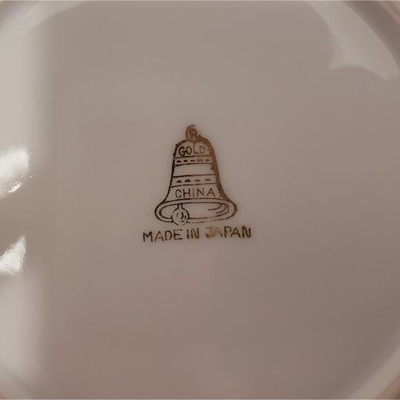 Gold China made in Japan Moss Rose 2 dessert plates 1 Yakama China saucer - Picture 5 of 10